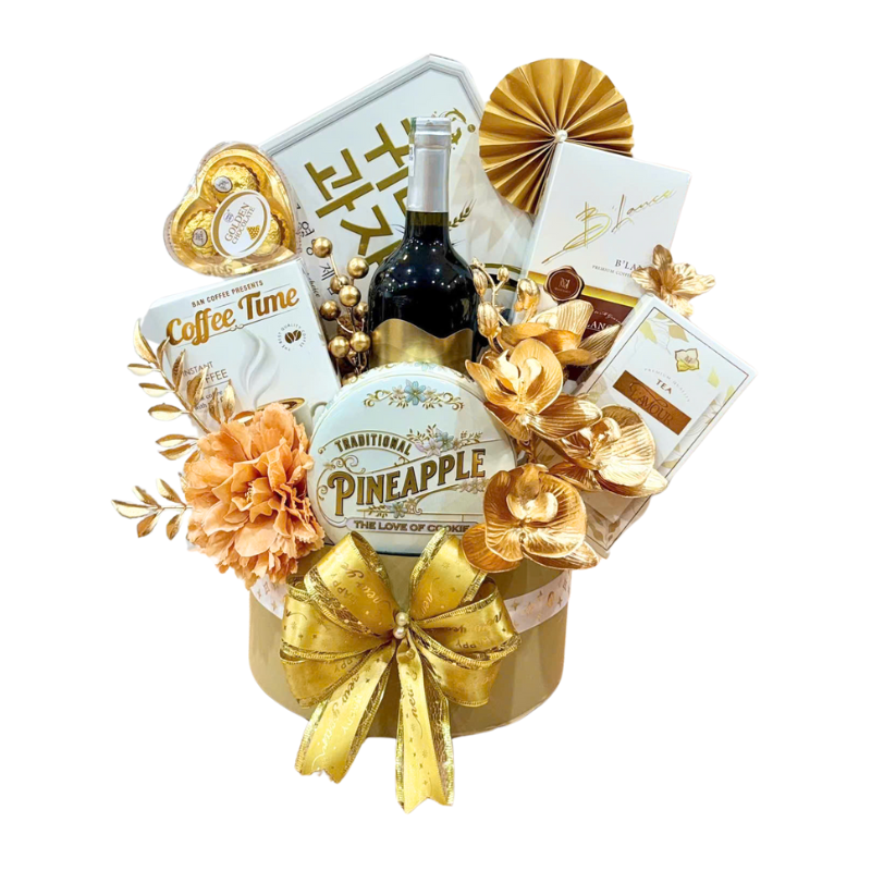 Giỏ Quà Tết Vàng Kim - Quà Tặng Tết Sang Trọng - Quà Trang Trí Tết Giỏ Quà Tết Vàng Kim - Quà Tặng Tết Sang Trọng - Quà Trang Trí Tết