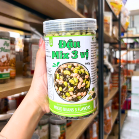 Đậu Mix 3 Vị Đậu Nành, Đậu Đen, Đậu Xanh Hộp Pet 400g - DM3VHP400G