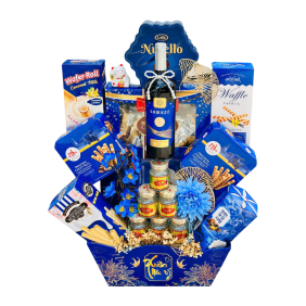 Hộp Quà Tết Màu Xanh - Quà Tặng Tết - Quà Trang Trí Tết - QTTT24