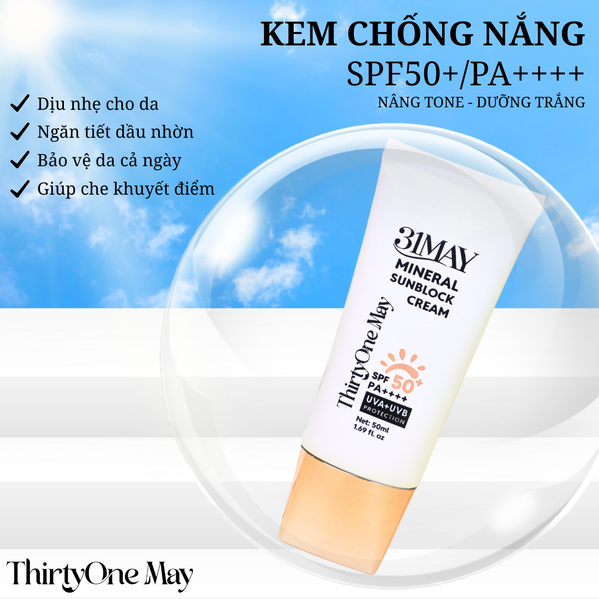 27529_21231-36_20251206171024.png Kem Chống Nắng 31 May Mineral Sunblock Cream SPF50+ PA++++ 50ml - 8938562528132