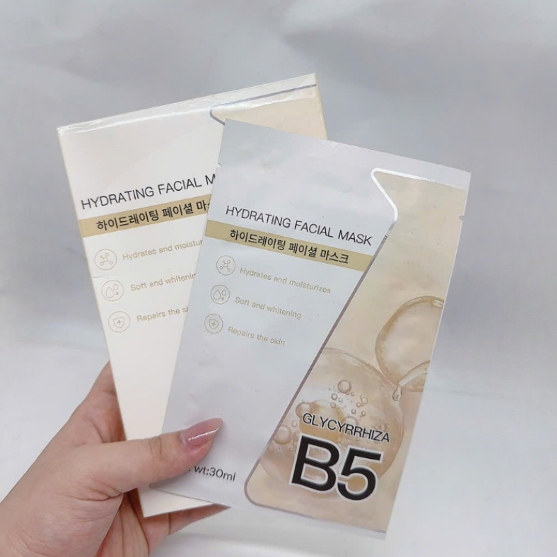 Hộp 10 Miếng Mặt Nạ B5 Hydrating Facial Mask Màu Vàng