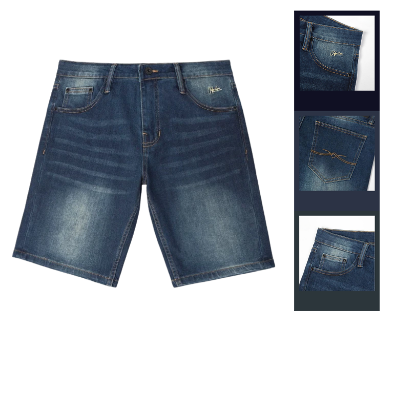 27624_50_20251212181300.png Quần Short Jeans Nam Denim Nam Diagonal Old Sailor - 7186 - QB450