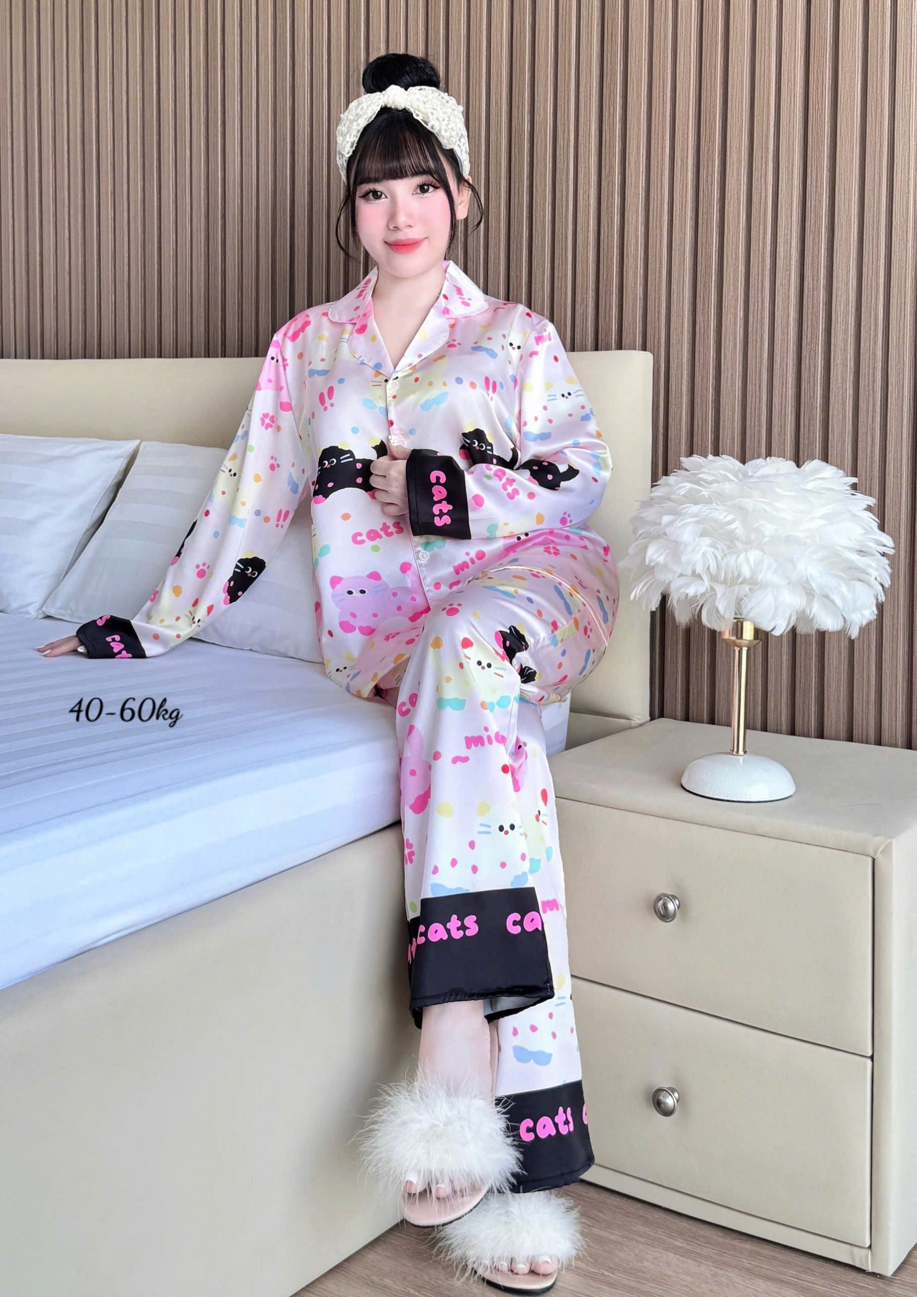 27666_img-8746_20251219093448-1.png Đồ Bộ Ngủ Nữ - Đồ Bộ Tay Dài Quần Dài Họa Tiết Đơn Giản Mặc Mát Thoải Mái Size Thường 40–60kg - DBO5200