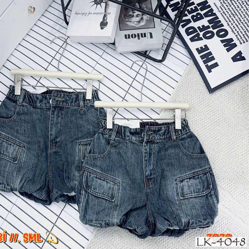 27695_94_20251219122105.png Quần Short Jeans Nữ - Quần Jeans Ống Suông - Quần Bí Ngô - Váy Ngắn Nữ Dễ Thương Vải Đẹp Dày Mềm Không Co Giãn - QG308