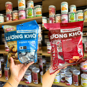 Lương Khô Viên Năng Lượng Việt Thái - Lương Khô Gạo Lứt - Lương Khô Hạnh Nhân - 8936029721904