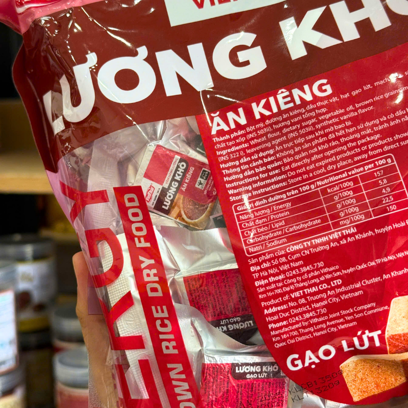 Shop sỉ lương Khô Viên Năng Lượng Việt Thái - Lương Khô Gạo Lứt - Lương Khô Hạnh Nhân Shop sỉ lương Khô Viên Năng Lượng Việt Thái - Lương Khô Gạo Lứt - Lương Khô Hạnh Nhân