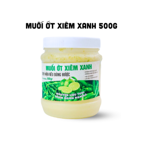 Muối Chấm Thơm Ngon 500g - Muối Ớt Xiêm Xanh Chay Mặn Đều Dùng Được - MOXX500G