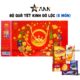 Bộ Quà Tết Lộc Tài Số 4 - Bộ Quà Tết Kinh Đô Lộc 5 Món 540,4g - 8934680115742