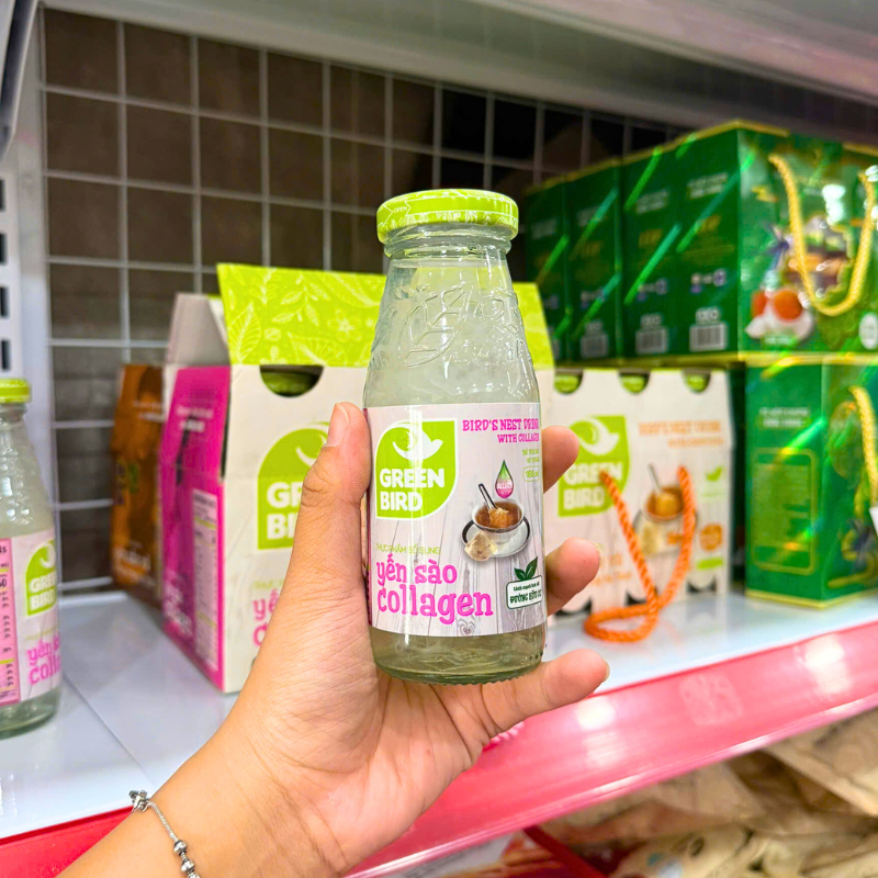 Shop sỉ yến Sào Collagen Green Bird Lốc 6 Chai 185ml Shop sỉ yến Sào Collagen Green Bird Lốc 6 Chai 185ml