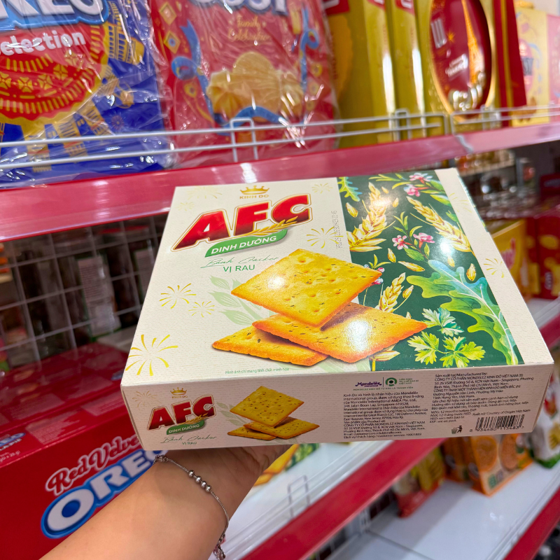 27968_77_20260109112619.png Bánh Afc Vị Rau - Bánh Kinh Đô Afc Dinh Dưỡng 279,5g (13 Gói x 21,5g) - 8934680115483