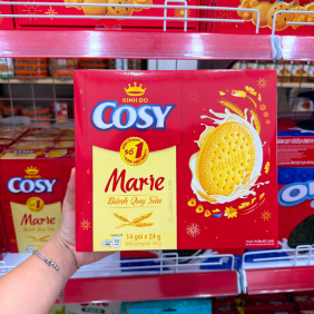 Bánh Quy Sữa Cosy Marie - Bánh Kinh Đô - Bánh Cosy 336g (14 Gói x 24g) - 8934680113861