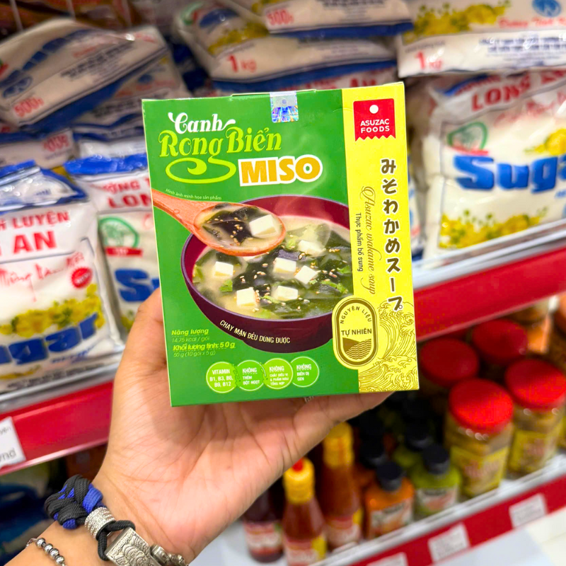 Canh Rong Biển Miso Chay Mặn Đều Dùng Được 50g (10 Gói x 5g) Canh Rong Biển Miso Chay Mặn Đều Dùng Được 50g (10 Gói x 5g)