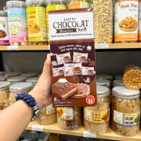 Bánh Bông Lan Phủ Kem LOTTE CHOCOLAT162gr - 8935341300224