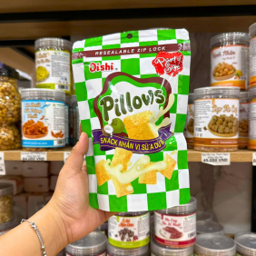 Bánh Quy Nhân Kem Socola OISHI PILLOWS Vị Sữa Dừa 80g - BQNKSOPVSD80G