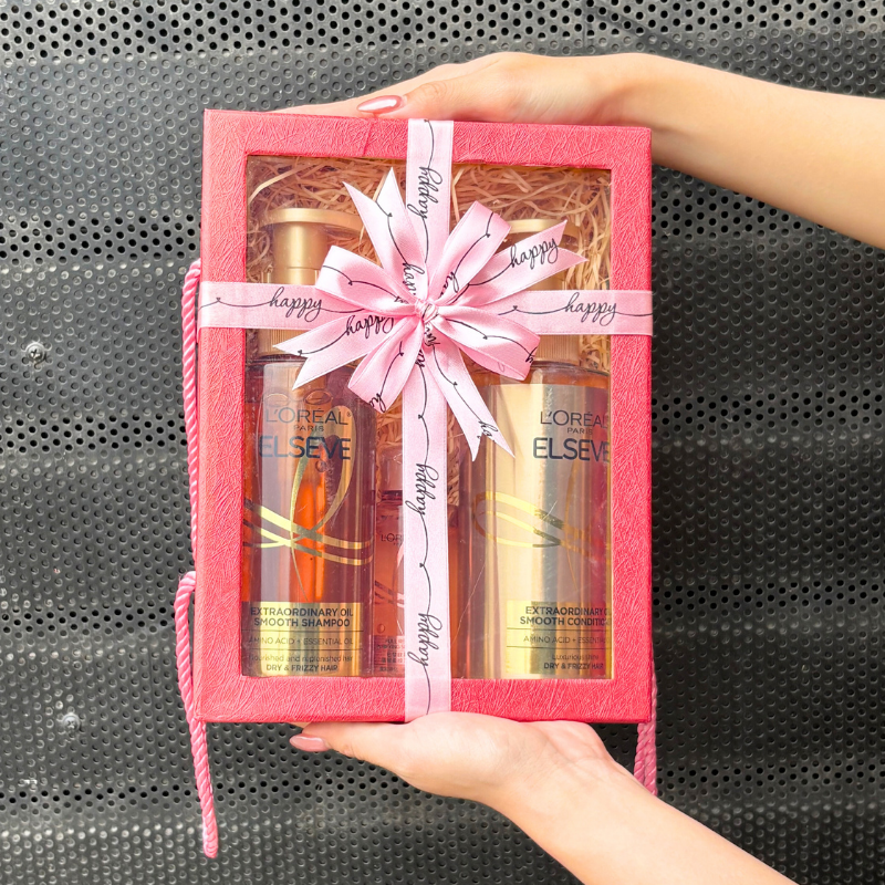 Set Quà Tặng Bộ Dầu Gội Xả Loreal Paris Extraordinary Oil Smooth 440ml & 1 Dầu Gội Hồng Mini Set Quà Tặng Bộ Dầu Gội Xả Loreal Paris Extraordinary Oil Smooth 440ml & 1 Dầu Gội Hồng Mini