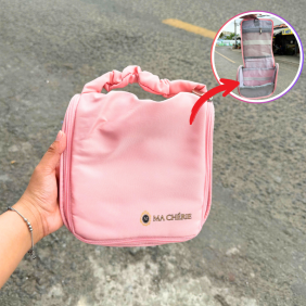 Túi Đựng Mỹ Phẩm Màu Hồng Ma Chérie - TDMPMHMC