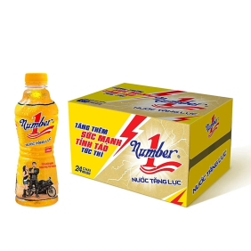 Nước Tăng Lực Number 1 Vàng Thùng 24 Chai (330ml/Chai) - 8936006171852THUNG