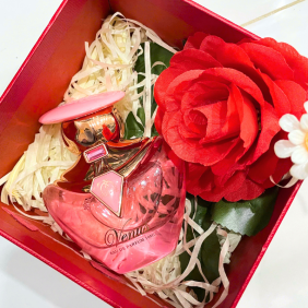 Set Hộp Quà Tặng Nước Hoa Nữ Good Charme Venus 50ml - Hộp Hoa Rơm Nhiều Màu - SETQUACHARME31