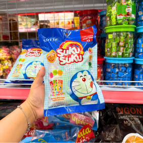 Kẹo Mút Suku Suku Hương Trái Cây Lotte 72g (9 Que x 8g) - 8934677026129