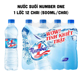 Nước Uống Đóng Chai Number One 1 Lốc Gồm 12 Chai (500ml/Chai) - 8936193070167LOC