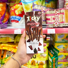 Bánh Que Đũa Phủ Socola Sữa Ticky Uni Firms - Màu Nâu Trắng - 8858694610287LE