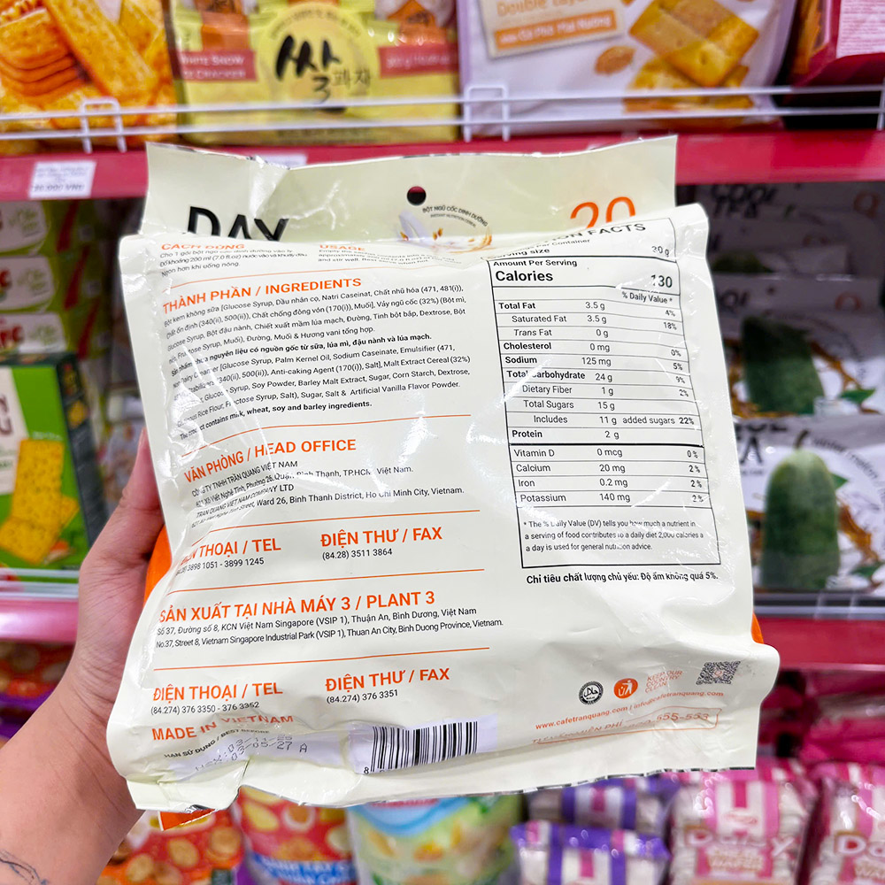 Bột Ngũ Cốc Dinh Dưỡng Day To Day Trần Quang Bịch 600g Bột Ngũ Cốc Dinh Dưỡng Day To Day Trần Quang Bịch 600g