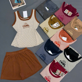 Đồ Bộ Nữ Sát Nách Quần Đùi XS 9089-9589 size Trung size đại - DBOR0024