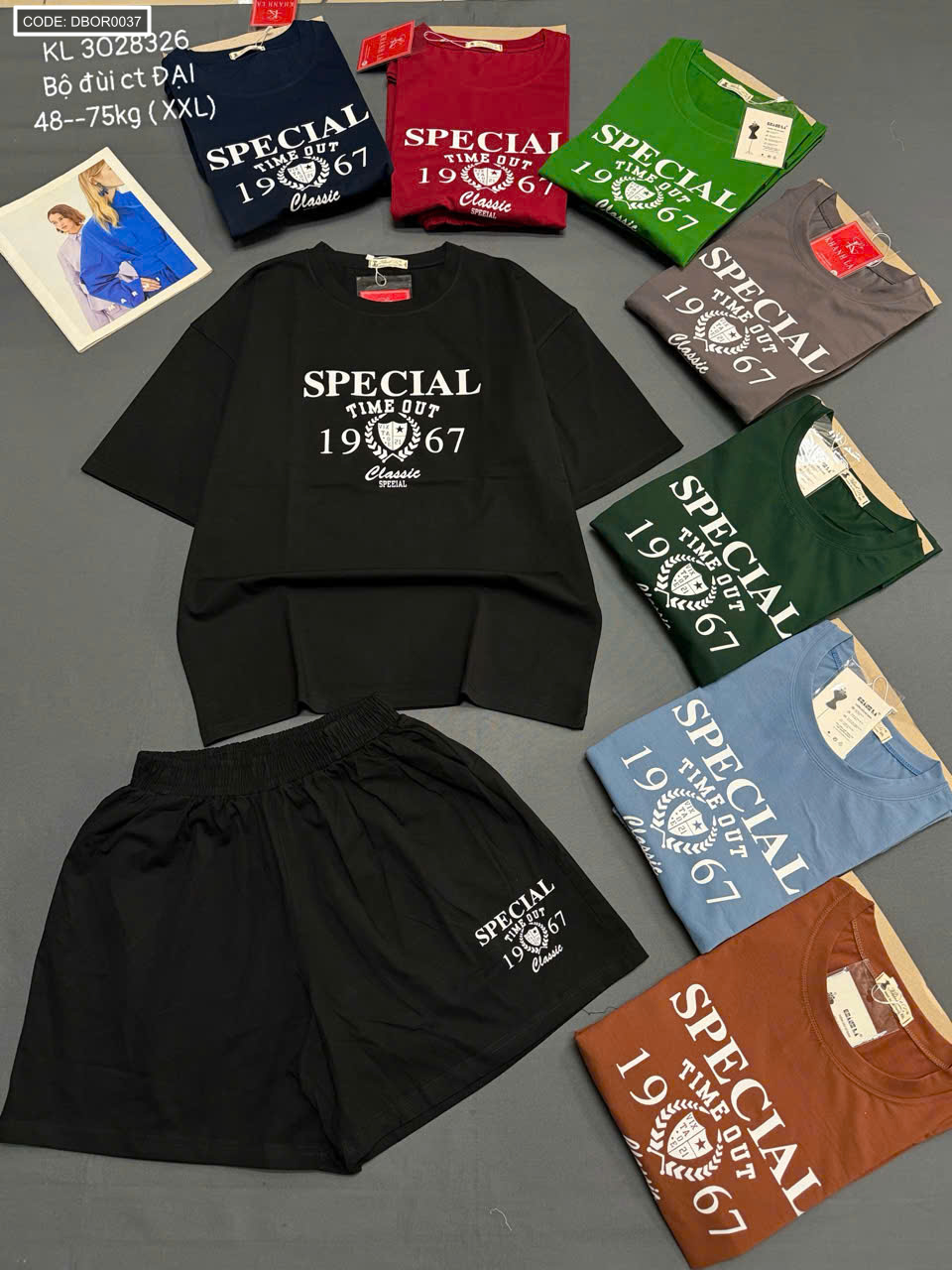 Bỏ sỉ đồ bộ nữ tay lỡ quần đùi KL 3028326 Bộ đùi Cotton ĐẠI Bỏ sỉ đồ bộ nữ tay lỡ quần đùi KL 3028326 Bộ đùi Cotton ĐẠI