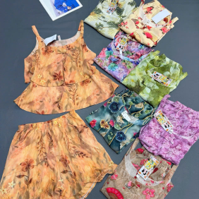 Đồ bộ nữ áo 2 dây quần đùi mango Hk 8083 - DBOR0088