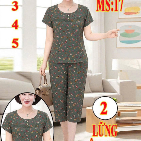 Đồ bộ nữ tay ngắn quần lửng TĐ-1726 quần lửng - DBOR0121