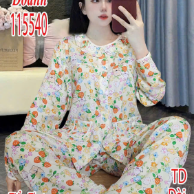 Đồ bộ nữ tay dài quần dài vải tole Dd-15540 - DBOR0130