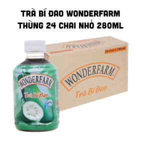 1 Thùng Trà Bí Đao Wonderfarm 24 Chai Nhỏ 280ml - 8935001282365THUNG