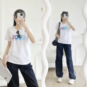 Áo Thun Nữ Cổ Tròn Size M (40-60kg) Nhiều Mẫu 1 - AONUM01