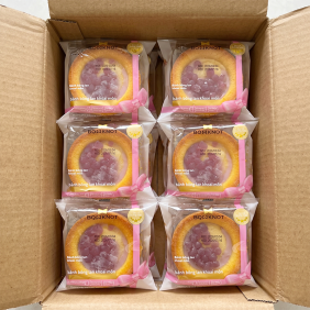 1 Thùng Bánh Bông Lan BOWKNOT Khoai Môn Hình Tart - Thùng 24 Cái - 6973818471109THUNG