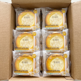 1 Thùng Bánh Bông Lan BOWKNOT Dừa Hình Tart - Thùng 24 Cái - 6973818471116THUNG