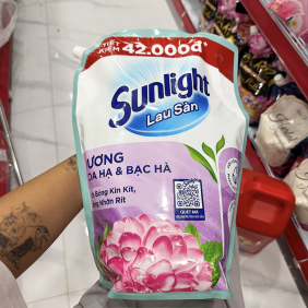 Nước Lau Sàn Túi SUNLIGHT Hương Hoa Hạ & Bạc Hà 3.6kg - 8934868158639