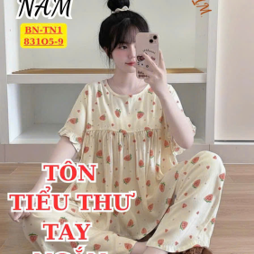 Đồ bộ nữ tay ngắn quần dài vải tole BN-8305 - DBOR0226