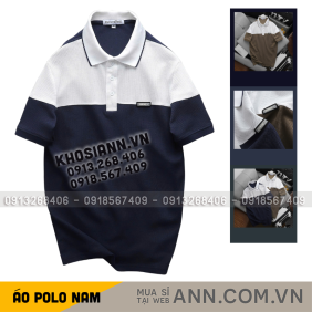 Áo Thun Polo Nam - Áo Thun Nam Cổ Bẻ Phối 2 Có Logo Trước Ngực Big Size - CS305