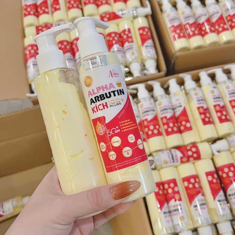 Kích Trắng 100+ Pluss Alpha Arbutin Nikos Beauty