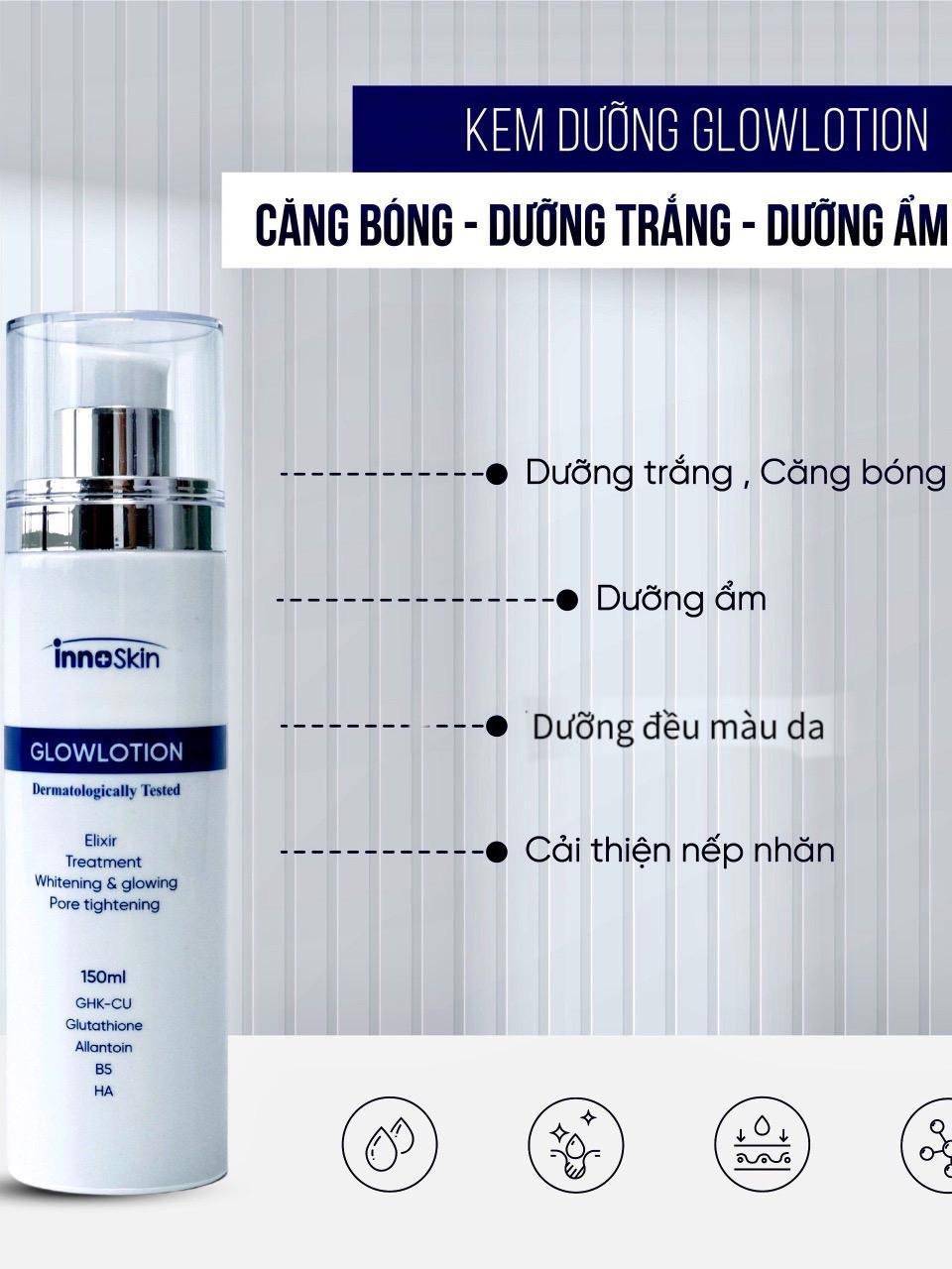 Kem Dưỡng GlowLotion Innoskin 150ml là một sản phẩm chăm sóc da đa năng