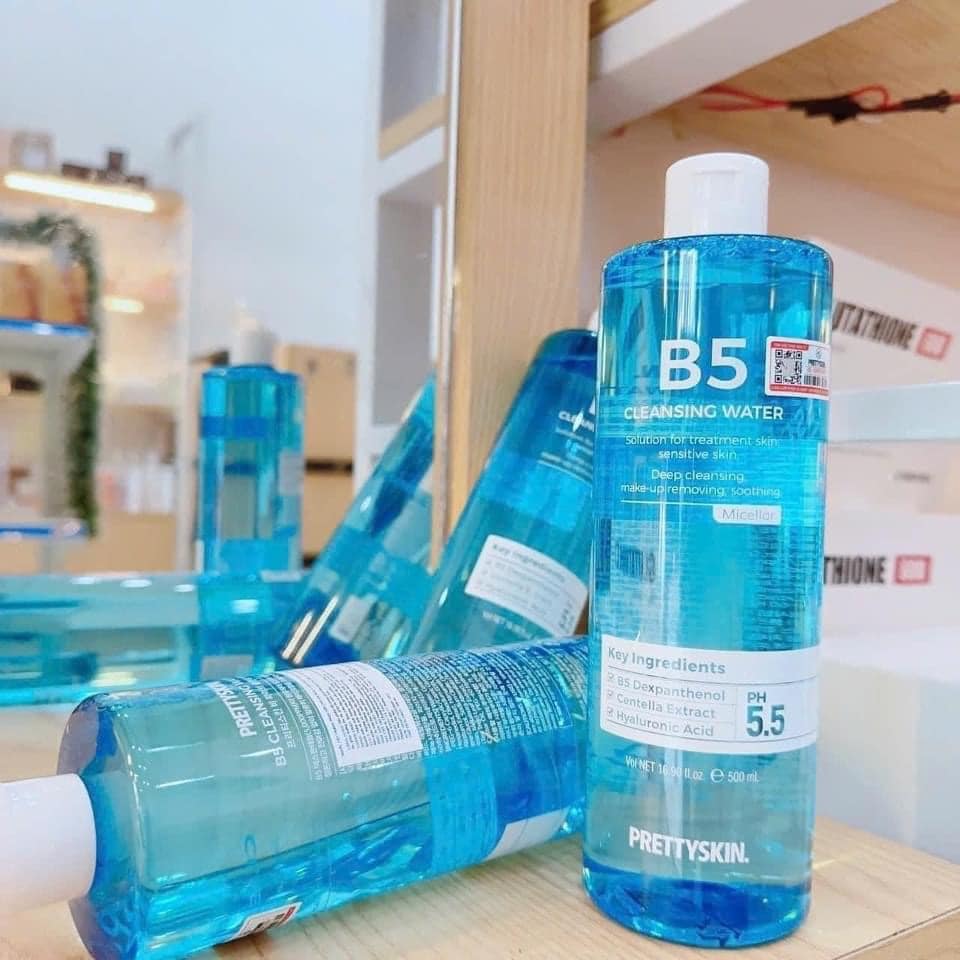 Nước Tẩy Trang B5 PrettySkin 500ml lười  mà vẫn sạch vẫn đẹp nha