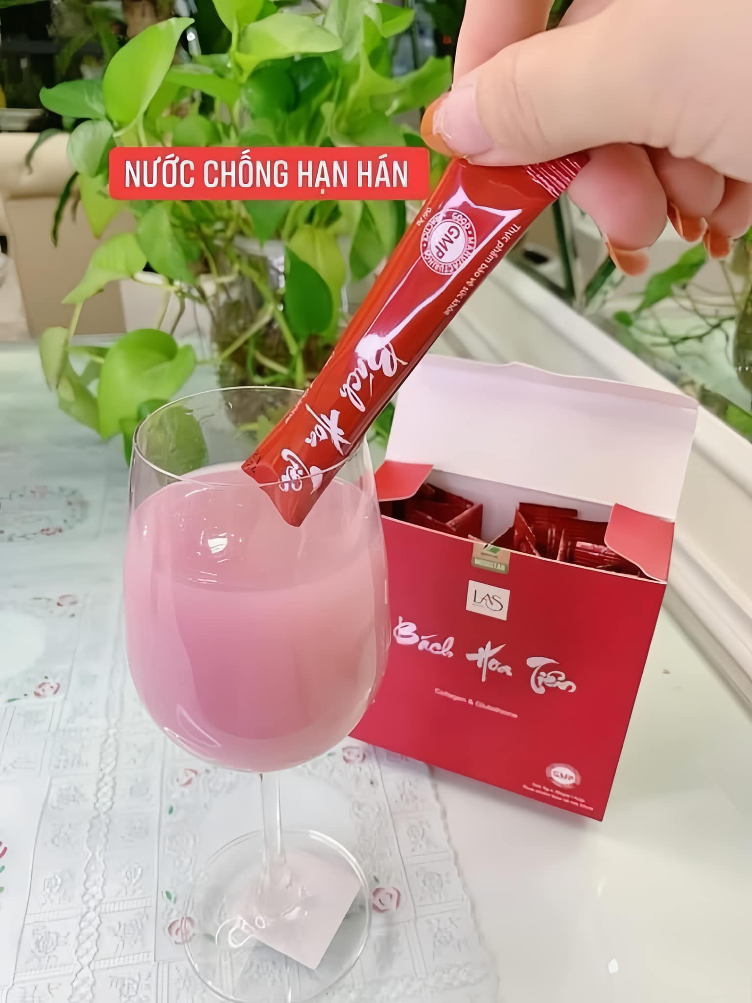 Cốm Bách Hoa Tiên Las Beauty uống vô sẽ bị nghiền