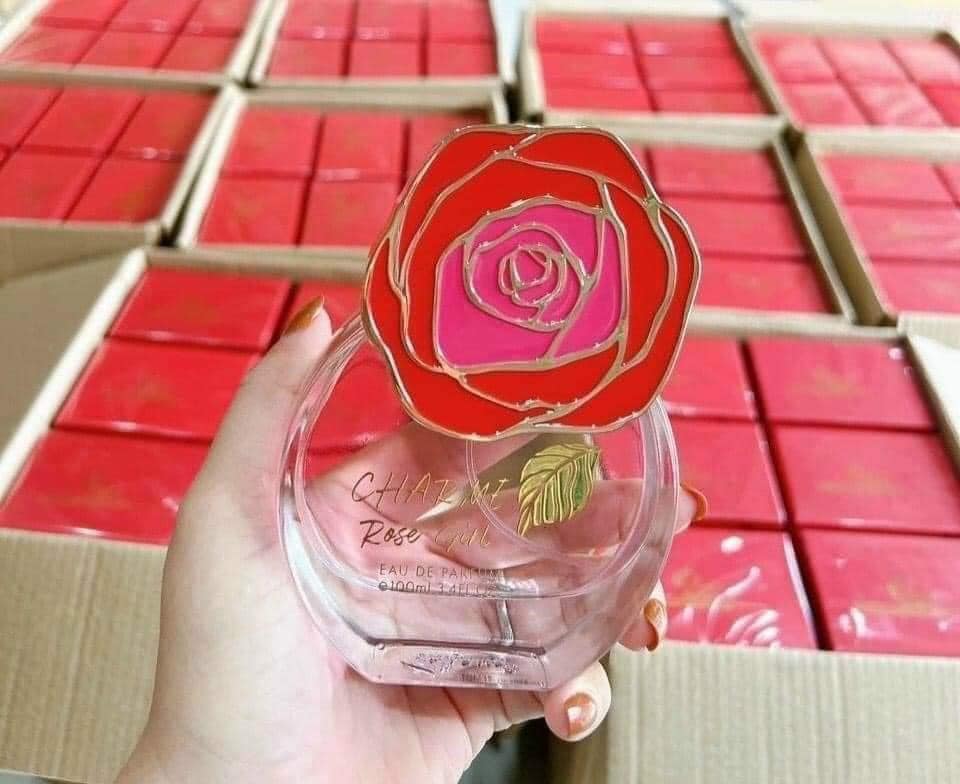 Nước Hoa Nữ Charme Rose Girl 100ml mottj sắc hồng ngọt ngào tinh tế cùng với sự tươi mát