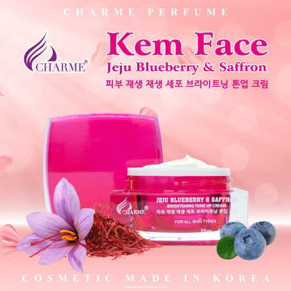 Kem Face Charme Jeju Blueberry & Saffron mang năng lực "thần bí" của quả Việt Quất từ đảo Jeju, Hàn Quốc