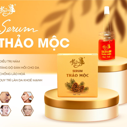 Serum Phục Hồi Thảo Mộc Fairy Mini xài xong da đẹp hẳn ra