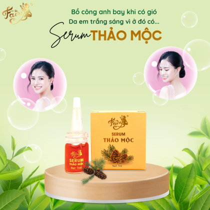 Serum Phục Hồi Thảo Mộc Fairy Mini xài xong da đẹp hẳn ra