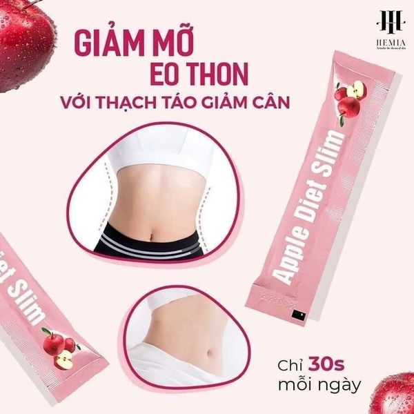 Tại sao nhiều người giữ dáng lại chọn thạch táo giảm cân Hemia