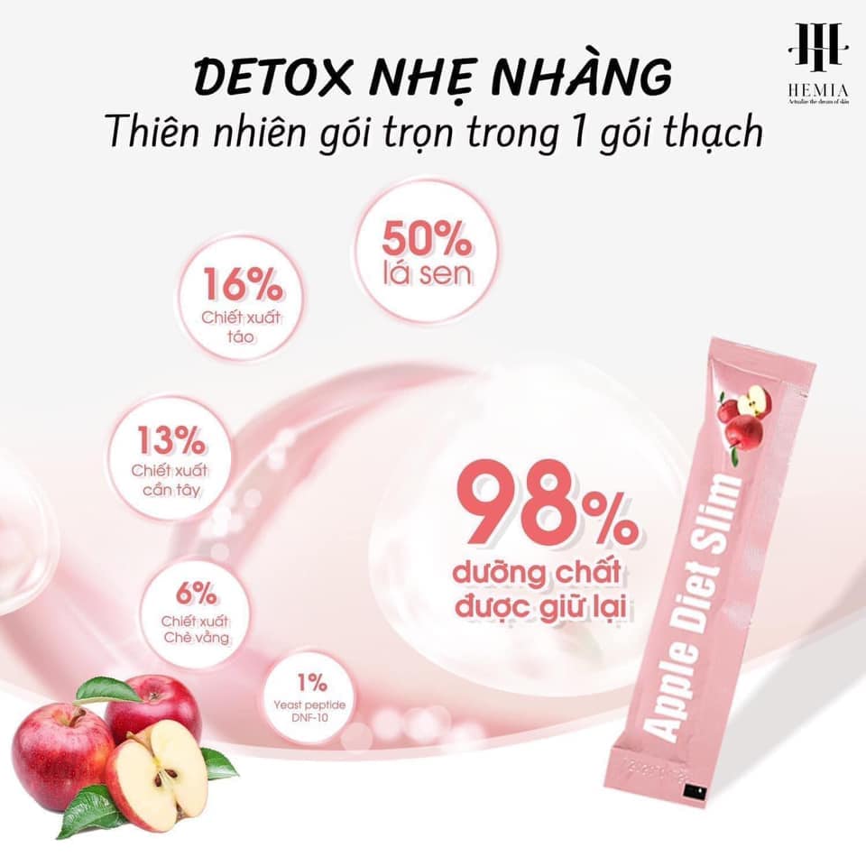 Tại sao nhiều người giữ dáng lại chọn thạch táo giảm cân Hemia