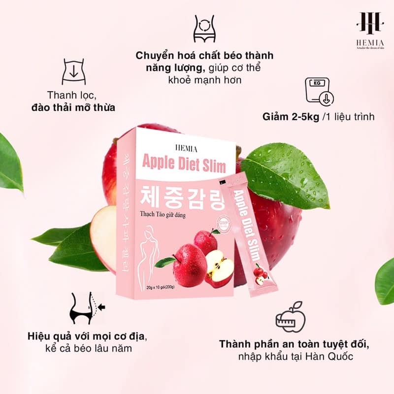 Tại sao nhiều người giữ dáng lại chọn thạch táo giảm cân Hemia