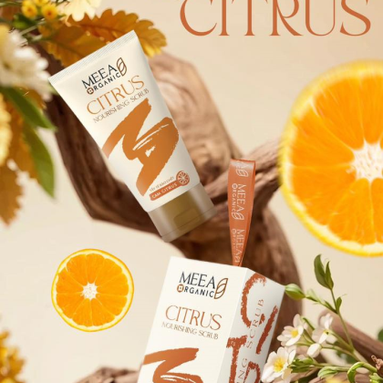 Tẩy Tế Bào Chết Face Cam Citrus Meea Organic Nouishing Scrub chính hãng